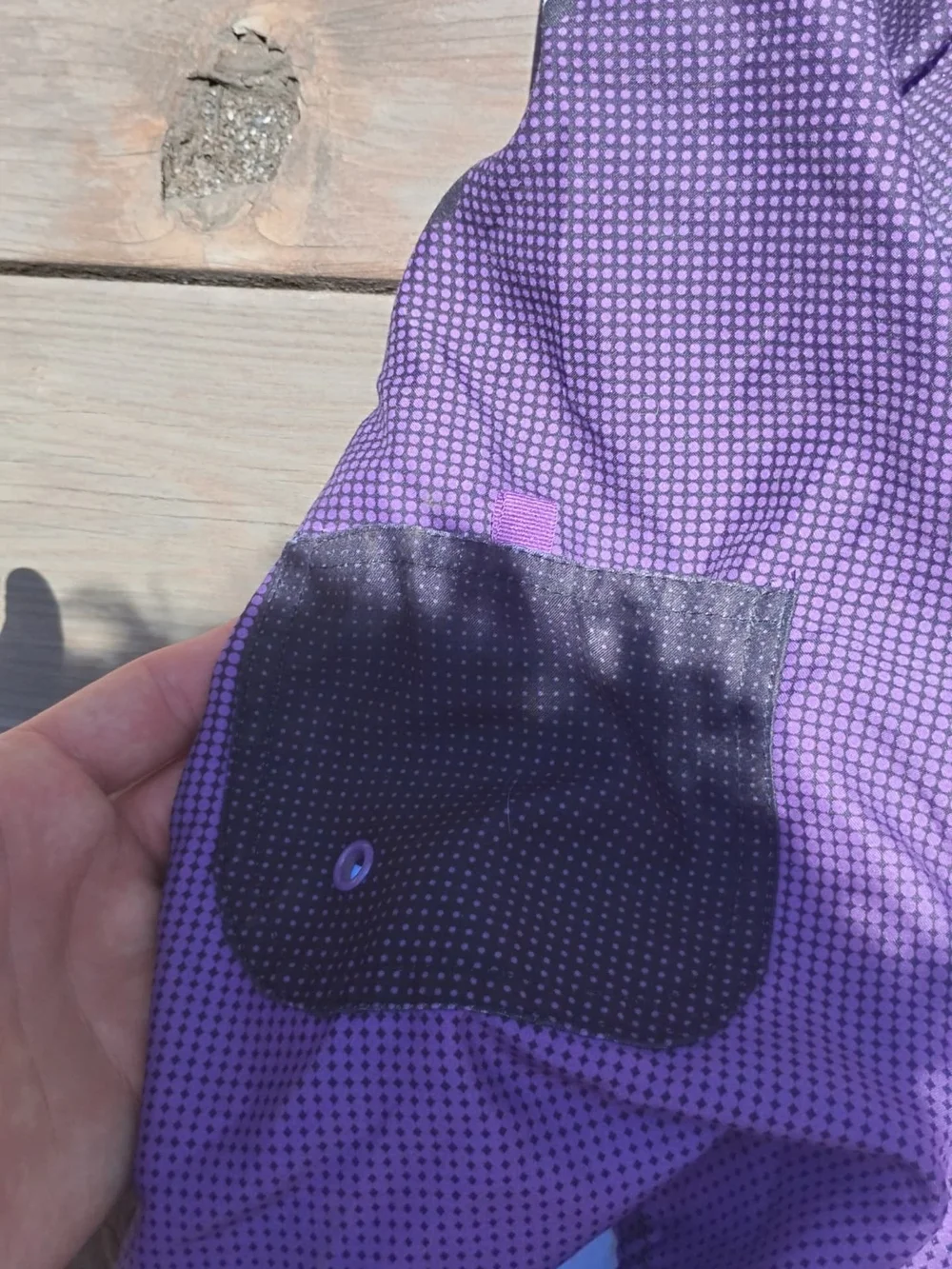 burnside Size M Purple and Black Floral Men's Board Shorts